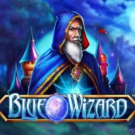 Blue Wizard online game logo by Quickspin on vincispin-casinos.es
