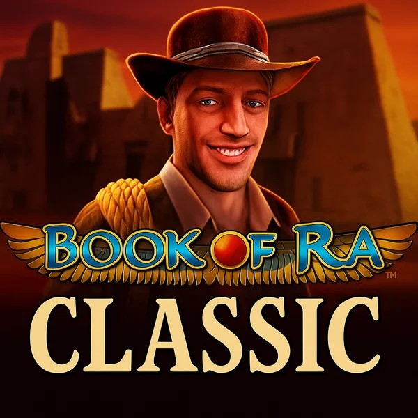 Book of Ra Classic online game logo by Novomatic on vincispin-casinos.es