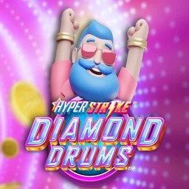 Official Slots logo: Hyper Strike Diamond Drums by Gameburger Studios at Vincispin Casino